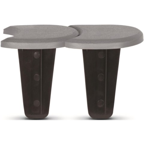 OBRZEŻE PALISADA OGRODOWA PŁASKA PODWÓJNA KOSTKA 3,8M SZARY KAMIENNY