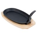 Patelnia do serwowania żeliwna z deską CAST LINE 24x14 cm VILDE 199071