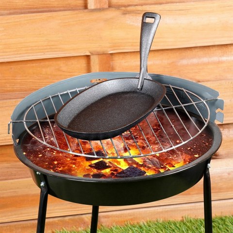 Patelnia do serwowania żeliwna z deską CAST LINE 24x14 cm VILDE 199071