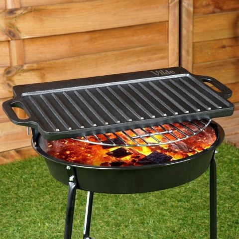 Płyta do grillowania żeliwna dwustronna CAST LINE 40x20.5 cm VILDE 199046