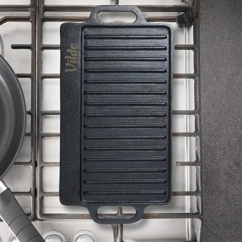 Płyta do grillowania żeliwna dwustronna CAST LINE 40x20.5 cm VILDE 199046