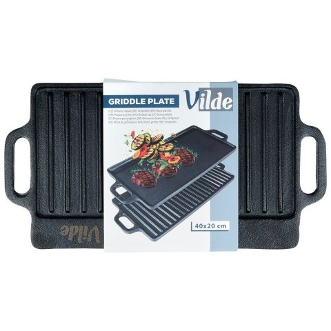 Płyta do grillowania żeliwna dwustronna CAST LINE 40x20.5 cm VILDE 199046