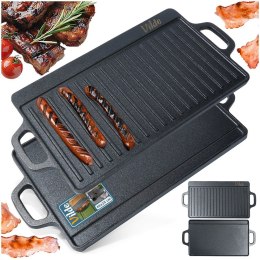 Płyta do grillowania żeliwna dwustronna CAST LINE 45.5x22.5 cm VILDE 199047