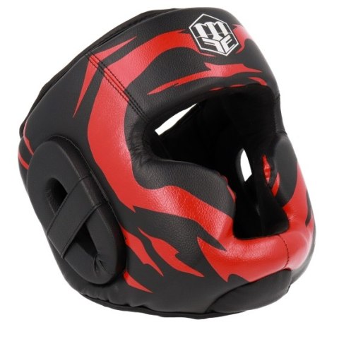 Kask bokserski MASTERS KSS-FIGHT-GEAR czarno-czerwony