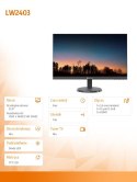 Monitor 23.8 cala LW-2403 IPS 100Hz HDMI VGA Głośniki
