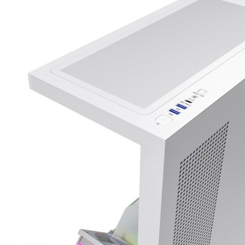 Obudowa PC VOLCANO STELLAR PLUS ARGB MIDI 8F Biała