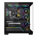 Obudowa PC VOLCANO STELLAR PLUS ARGB MIDI 8F Czarna