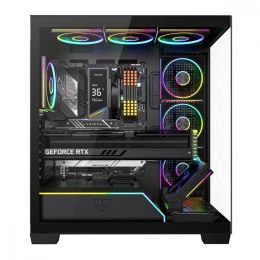 Obudowa PC VOLCANO STELLAR PLUS ARGB MIDI 8F Czarna
