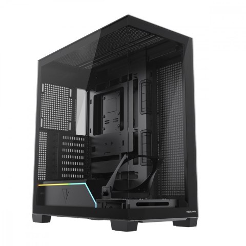 Obudowa PC VOLCANO STELLAR PLUS ARGB MIDI NF Czarna
