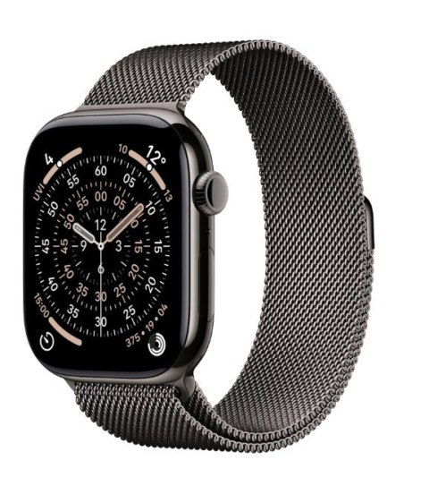 Watch Series 11 GPS + Cellular koperta 46 mm z tytanu w kolorze łupku, bransoleta mediolańska w kolorze łupku S/M