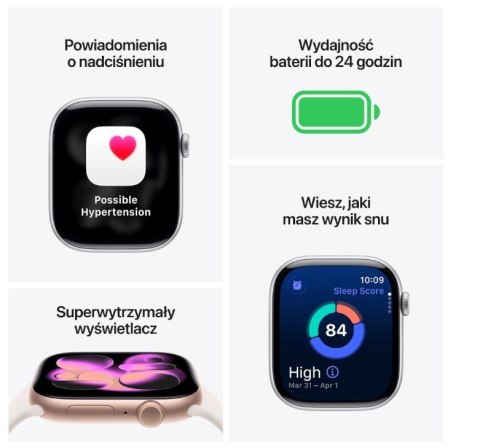 Watch Series 11 GPS + Cellular koperta 46 mm z tytanu w kolorze łupku, bransoleta mediolańska w kolorze łupku S/M