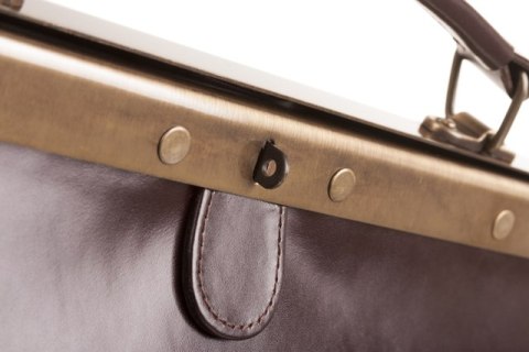 BIG torba skórzana kufer 45 PK6 BLACK