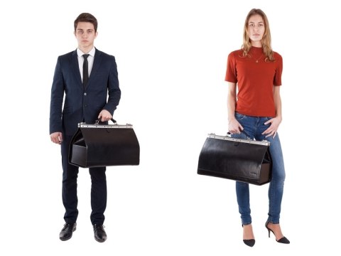 BIG torba skórzana kufer 45 PK6 BLACK