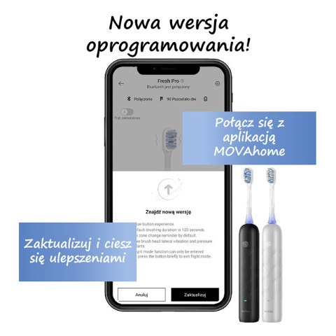 Szczoteczka soniczna MOVA Fresh Pro (czarna)