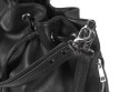 Czarna torebka damska worek VOOC EP22