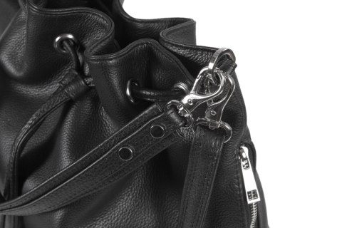 Czarna torebka damska worek VOOC EP22