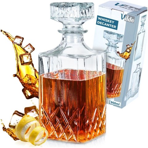 Karafka do whisky nalewki na alkohol napoje szklana 900ml VILDE 139609