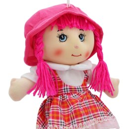 LALKA PRZYTULANKA SZMACIANKA Z DŻWIĘKIEM CIEMNY RÓŻ