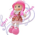 LALKA PRZYTULANKA SZMACIANKA Z DŻWIĘKIEM RÓŻOWA