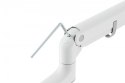 Ramię biurkowe pojedyncze z zaciskiem i sprężyną gazową 1x LCD max. 57" 27kg, VESA: 75x75, 100x100, białe