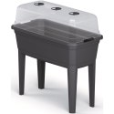 SZKLARNIA STOJĄCA ROZSADNIK RESPANA SET ECOLINE 74,6x77,7x36,8CM ANTRACYT