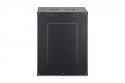 Szafa sieciowa wisząca Dynamic 19" 16U rack 785x600x450mm, drzwi szyba, czarna, niezłożona, 60kg
