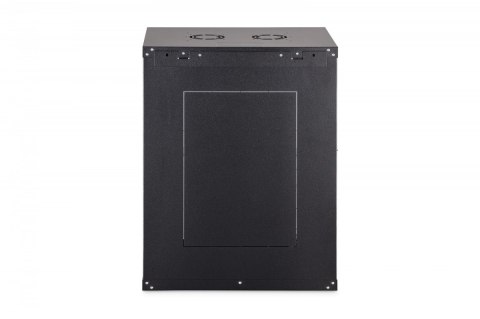 Szafa sieciowa wisząca Dynamic 19" 16U rack 785x600x450mm, drzwi szyba, czarna, niezłożona, 60kg