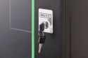Szafa sieciowa wisząca Dynamic 19" 16U rack 785x600x450mm, drzwi szyba, czarna, niezłożona, 60kg