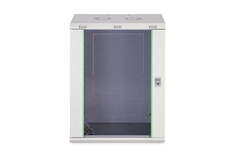 Szafa sieciowa wisząca Dynamic 19" 16U rack 785x600x450mm, drzwi szyba, szara, niezłożona, 60kg