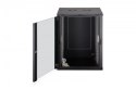 Szafa sieciowa wisząca Dynamic 19" 16U rack 785x600x600mm, drzwi szyba, czarny, niezłożona, 60kg