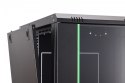 Szafa sieciowa wisząca Dynamic 19" 16U rack 785x600x600mm, drzwi szyba, czarny, niezłożona, 60kg
