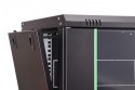 Szafa sieciowa wisząca Dynamic 19" 7U rack 385x600x450mm, drzwi szyba, czarna, niezłożona, 60kg