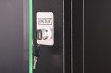 Szafa sieciowa wisząca Dynamic 19" 7U rack 385x600x600mm, drzwi szyba, czarna, niezłożona, 60kg