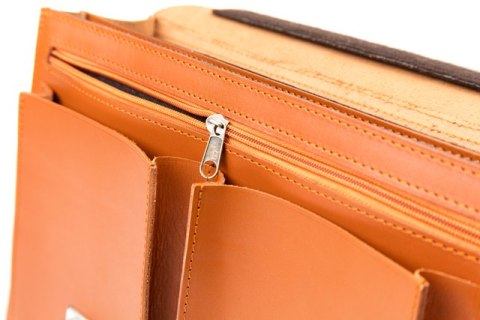 Teczka skórzana 2w1 VINTAGE P112 BROWN