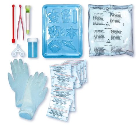 Naukowa Zabawa Zestaw Fluorescencyjne Kryształy Język Polski Clementoni 60584