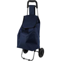 WÓZEK TORBA NA KÓLKACH NA ZAKUPY ZE STELAŻEM 33L GRANATOWY
