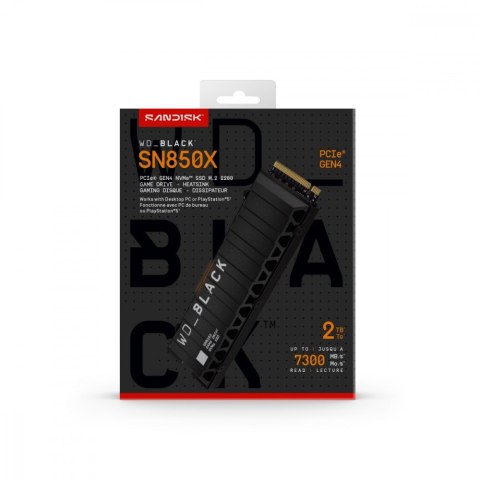 Dysk SSD Black 2TB SN850X NVMe M.2 PCIe Radiator