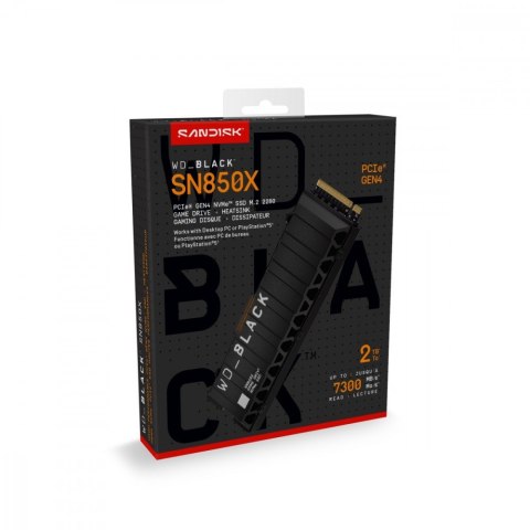 Dysk SSD Black 2TB SN850X NVMe M.2 PCIe Radiator