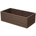 GRZĄDKA RABATKA OGRODOWA OBRZEŻE BASE WOOD 149x75CM CEGŁA