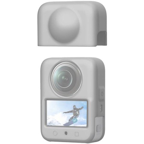 Silikonowa osłona z soczewką PULUZ DJI Osmo 360 (szara)