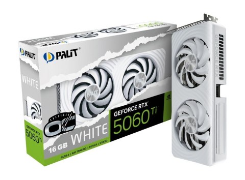 Karta graficzna GeForce RTX 5060 TI WHITE OC 16GB GDDR7 128bit 3DP/HDMI