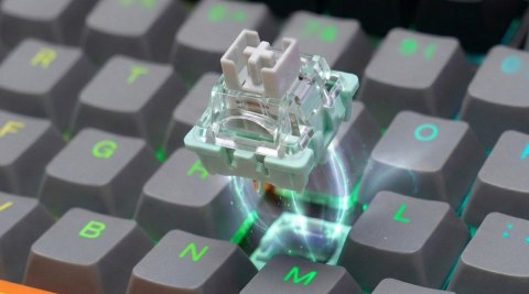 Klawiatura magnetyczna ASTRAL White OUTEMU White jade RGB 3 kolory keycapów