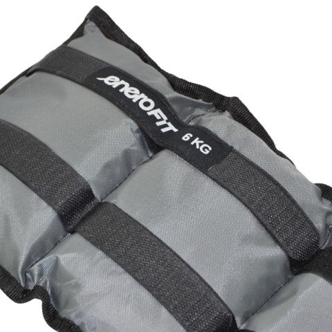 OBCIĄŻENIE NA PRZEGUBY SZARE 12KG (2x6KG) ENERO FIT