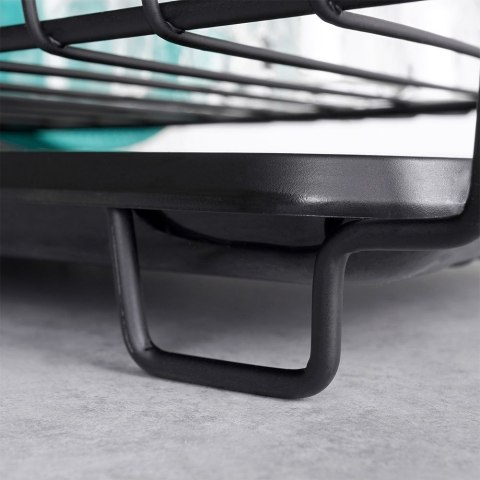 Suszarka do naczyń na naczynia stojąca na blat czarna 40x33x17cm VILDE 229095