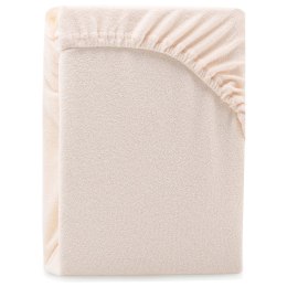 Prześcieradło RUBY kolor beżowy styl klasyczny materiał frotte 140-160x200 AmeliaHome - FITTEDFRO/AH/RUBY/L.BEIGE08/140-160x200+