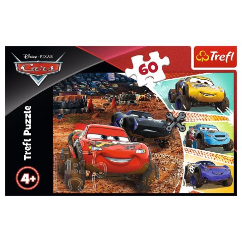 Puzzle - 60 - Zygzak McQueen z przyjaciółmi - Disney Cars 3 - Trefl 17327
