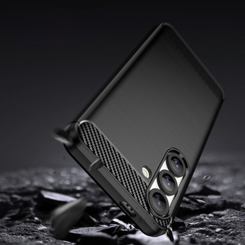 Etui elastyczne silikonowe na Samsung Galaxy F06 5G Carbon Case - czarne
