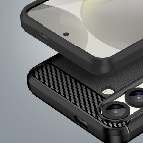 Etui elastyczne silikonowe na Samsung Galaxy M16 5G Carbon Case - czarne