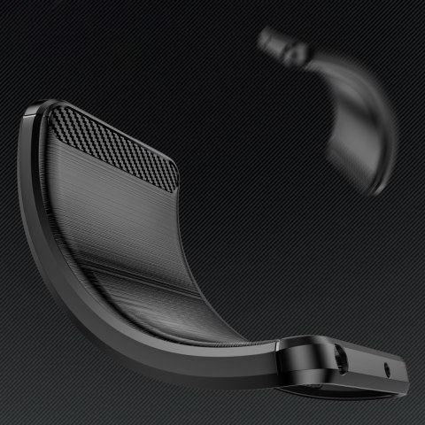 Etui elastyczne silikonowe na Xiaomi 15 Ultra Carbon Case - czarne