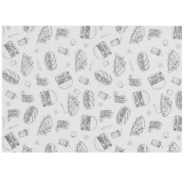 Papier pergaminowy do przekąsek frytek 25x35 cm wzór fast food - 500 szt.